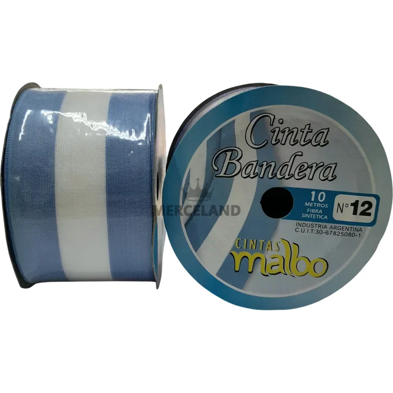 Cinta de Raso Bandera N° 12 - 10 metros