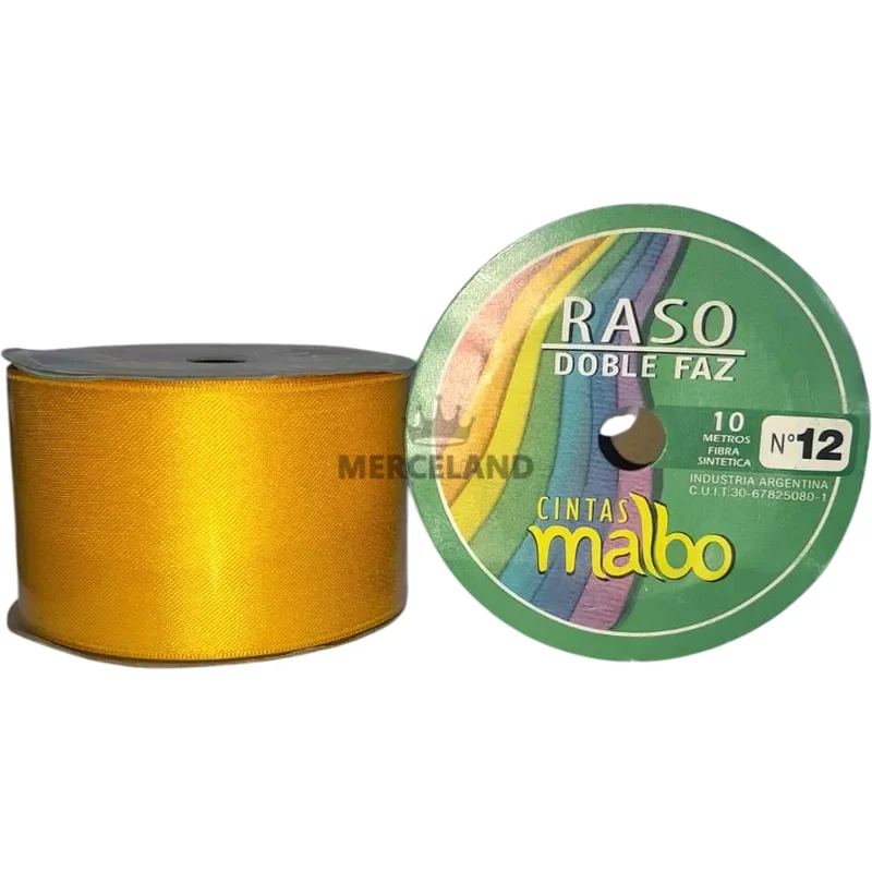 Cinta de Raso Doble Faz Malbo N° 12 - 10 metros - Imagen 2