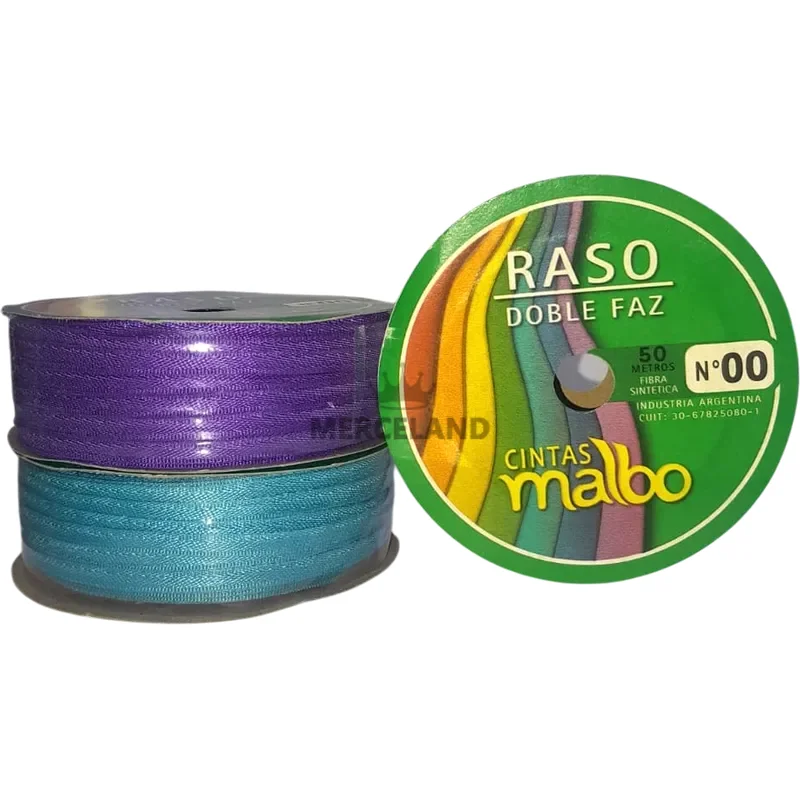 Cinta Raso N° 00 - 50 metros x 2 unidades - Imagen 2