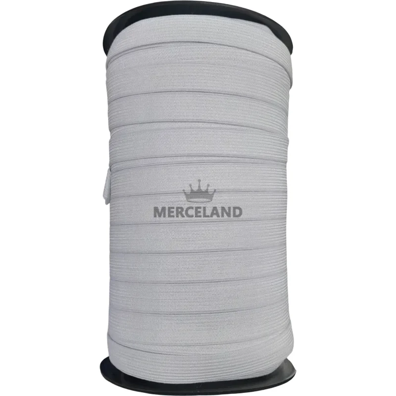 Rollo de Elástico Blanco de Poliéster Texint 15mm - 100 Metros