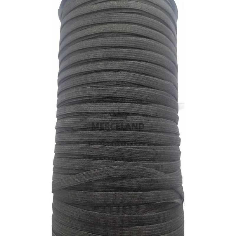 Rollo de Elástico Negro de Poliéster Texint 8mm - 250 Metros - Imagen 2