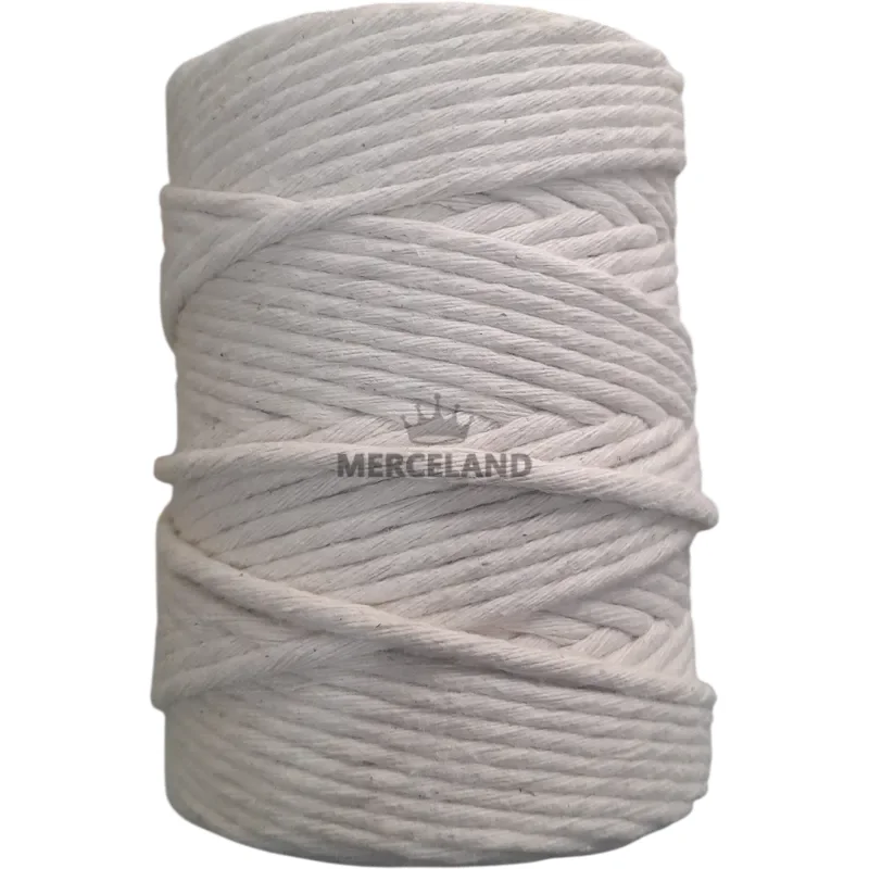 Rollo de Hilo Macramé de Algodón Natural (27 Hebras) - 100 Metros